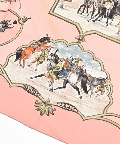 Hermes Bandana Scarf Pink — view 3