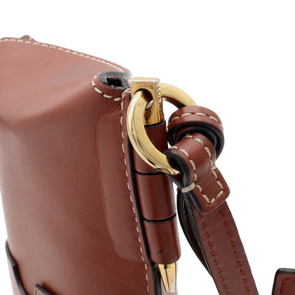 Loewe Anagram Gate Pocket Shoulder Bag Pouch Pochette Calfskin Leather Rusty — view 5