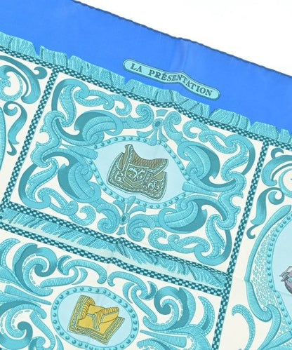 Hermes Bandana Scarf Blue — view 2