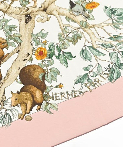 Hermes Bandana Scarf Pink — view 4