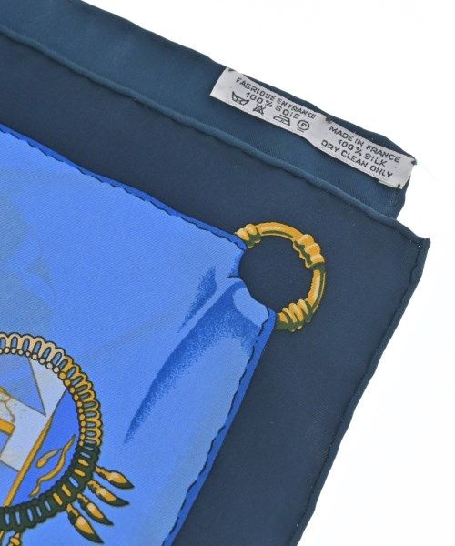 Hermes Bandana Scarf Navy — view 6