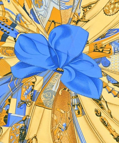 Hermes Bandana Scarf Navy — view 2