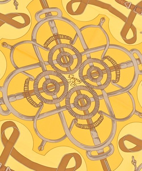 Hermes Bandana Scarf Yellow — view 2