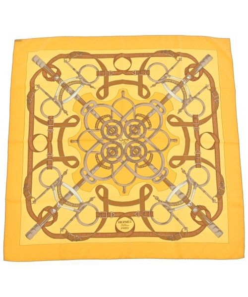 Hermes Bandana Scarf Yellow