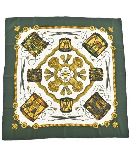 Hermes Bandana Scarf Green
