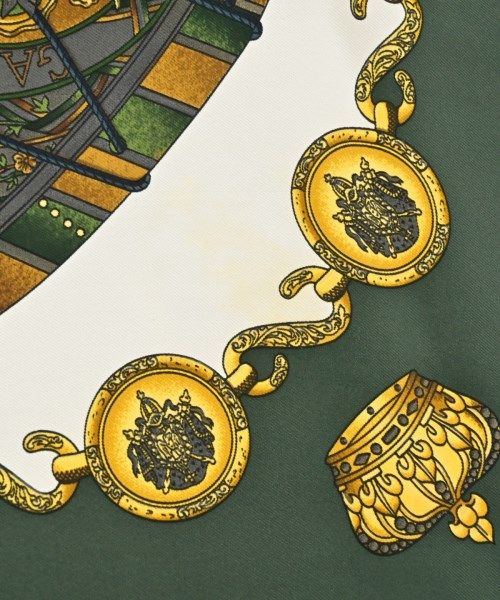 Hermes Bandana Scarf Green — view 6