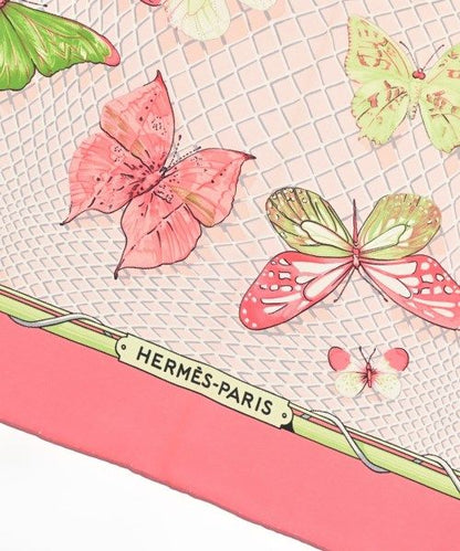 Hermes Bandana Scarf Pink — view 4