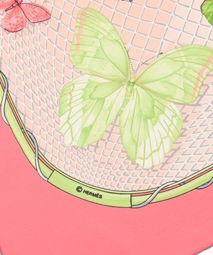 Hermes Bandana Scarf Pink — view 5
