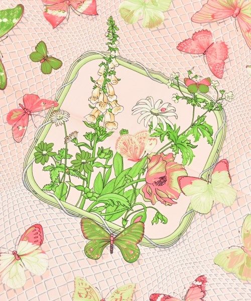 Hermes Bandana Scarf Pink — view 2