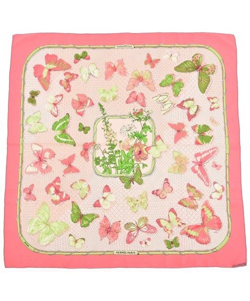 Hermes Bandana Scarf Pink
