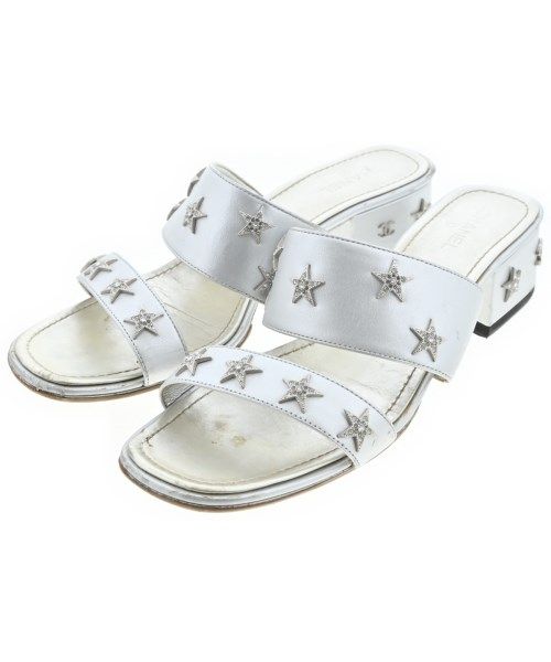 Chanel Sandals Silver