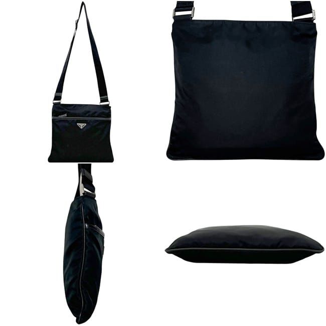 Prada Shoulder Bag Tessuto 134 Nylon Nero Black — view 2