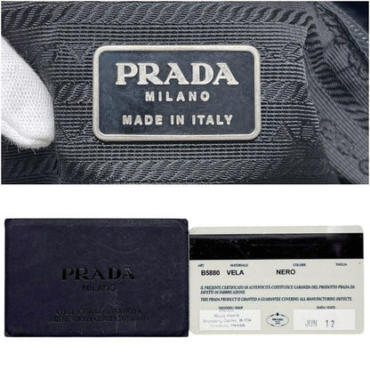 Prada Tote Bag Vera 31 Nylon Nero Black — view 3