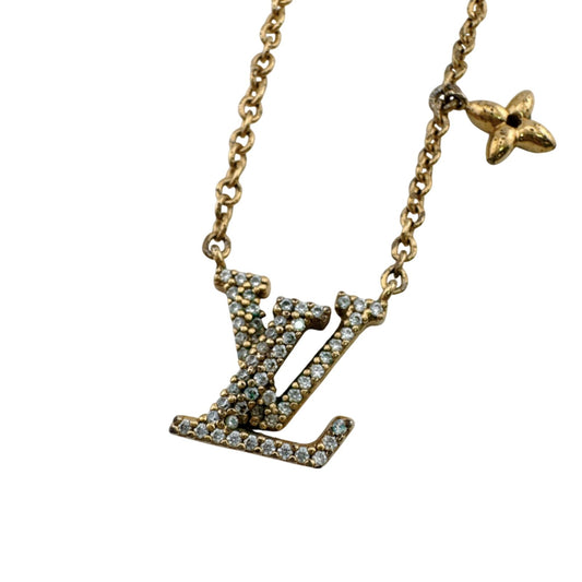 Louis Vuitton Collier LV Iconic Necklace Rhinestone Gold