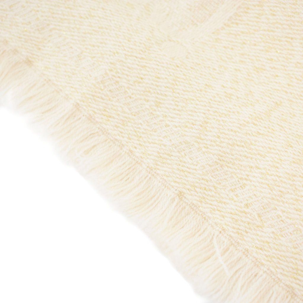 Gucci GG Jacquard Scarf Shawl Beige — view 4