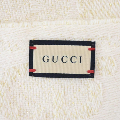 Gucci GG Jacquard Scarf Shawl Beige — view 3