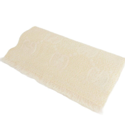Gucci GG Jacquard Scarf Shawl Beige — view 2