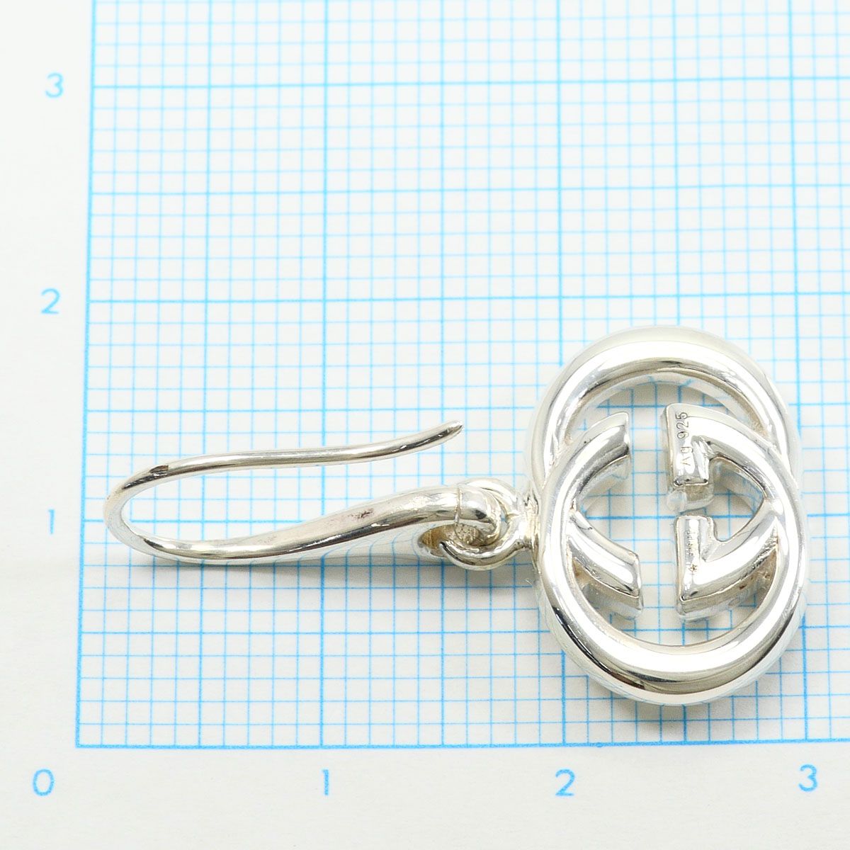 Gucci Interlocking G Hook 925 Sterling Silver Earrings — view 4