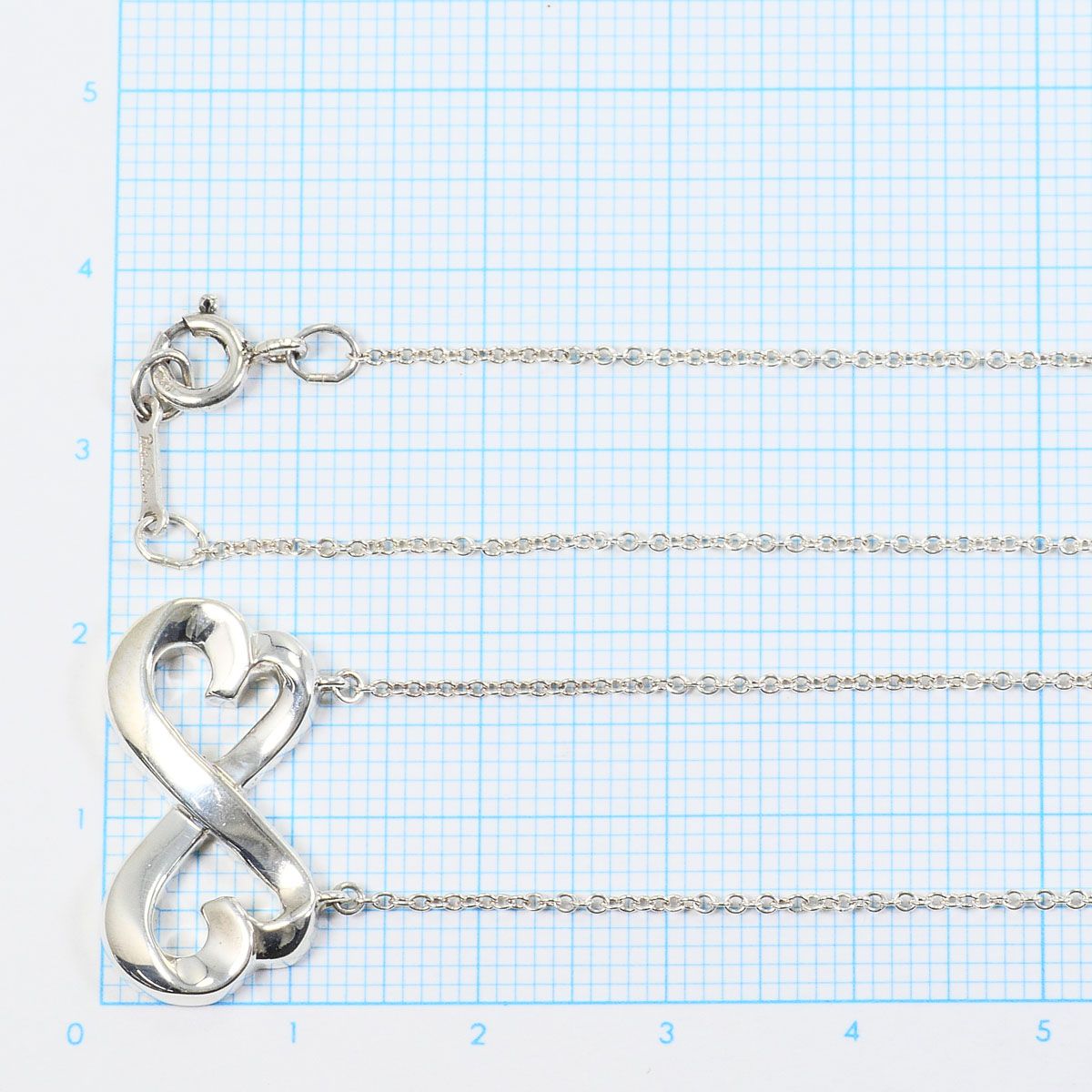 Tiffany & Co Double Loving Heart 925 Sterling Silver Necklace 42 — view 5