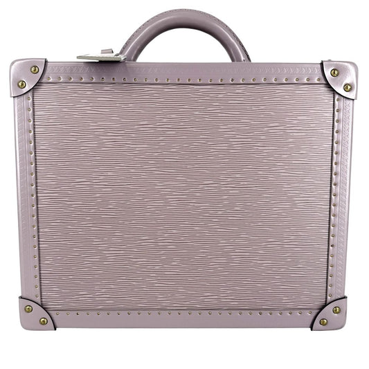 Louis Vuitton Trunk Cotteville 35 Epi Leather Purple Gold