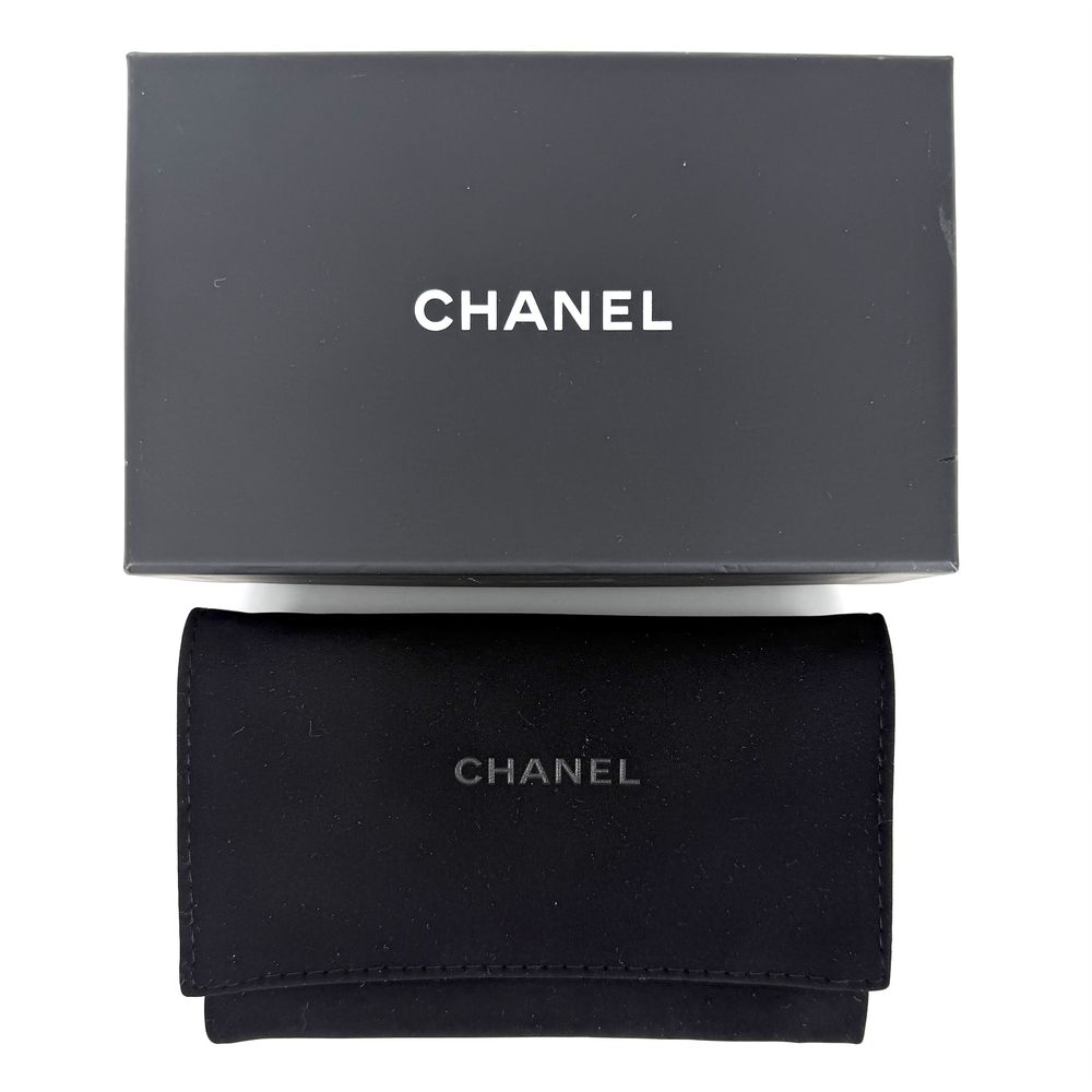 Chanel Coin Purse Quilted Classic Flap Card Case Mini Wallet Caviar Leather — view 8