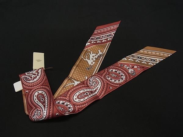 Hermes Cheval de Coeur Twilly Ribbon Scarf — view 2