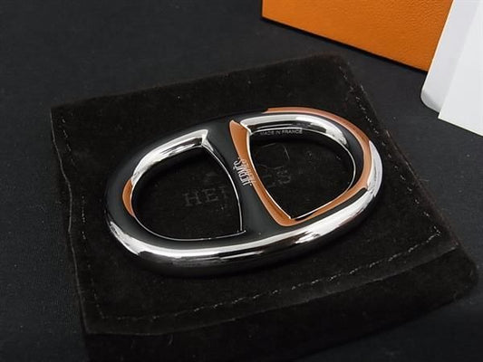 Hermes Chaine D'ancre Scarf Ring Closure Silver