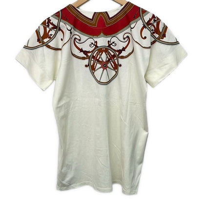 Hermes Short Sleeve T-Shirt White Red Multi 38 — view 2
