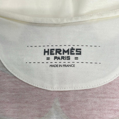 Hermes Short Sleeve T-Shirt White Red Multi 38 — view 3