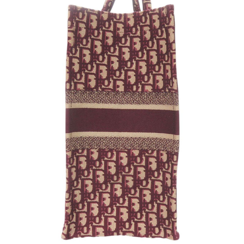 Dior Book Tote Bag Large Oblique Canvas Bordeaux — view 6