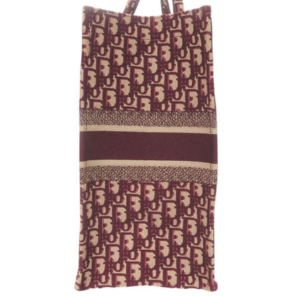 Dior Book Tote Bag Large Oblique Canvas Bordeaux — view 6