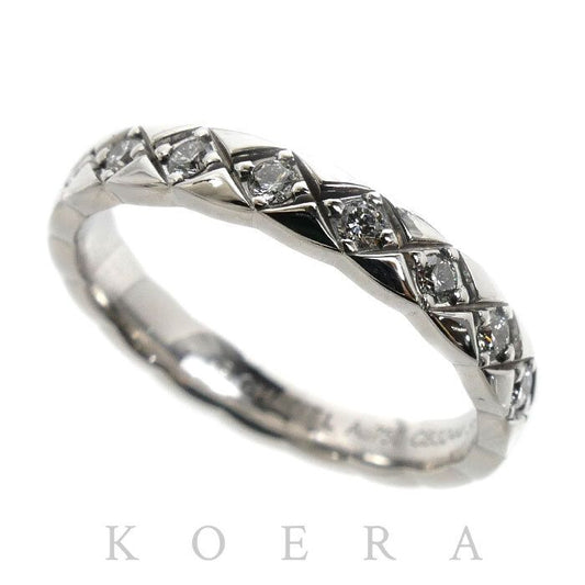 Chanel 18K White Gold Coco Crush Mini Ring Diamond