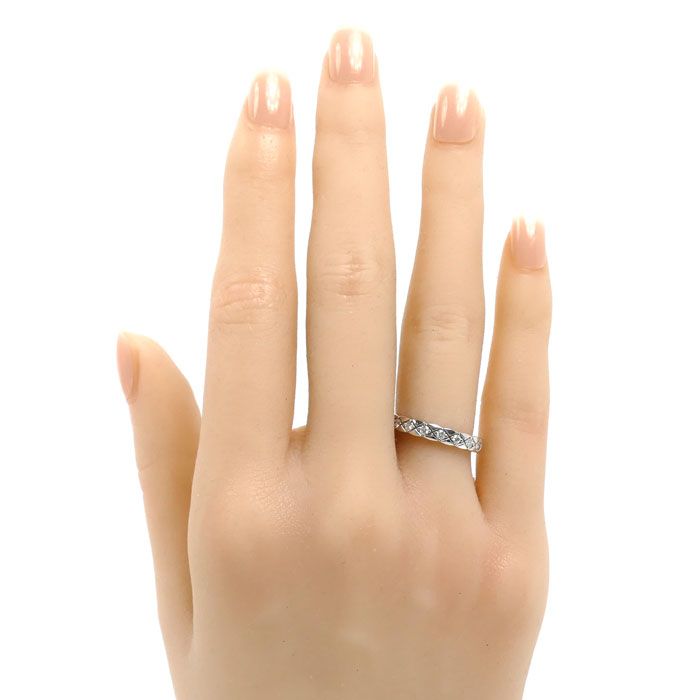 Chanel 18K White Gold Coco Crush Mini Ring Diamond — view 7