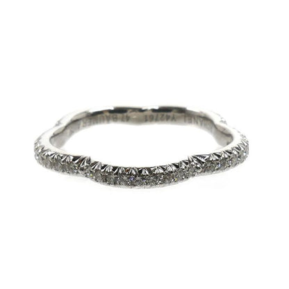 Chanel 18K White Gold Camellia Full Eternity Ring Diamond — view 3