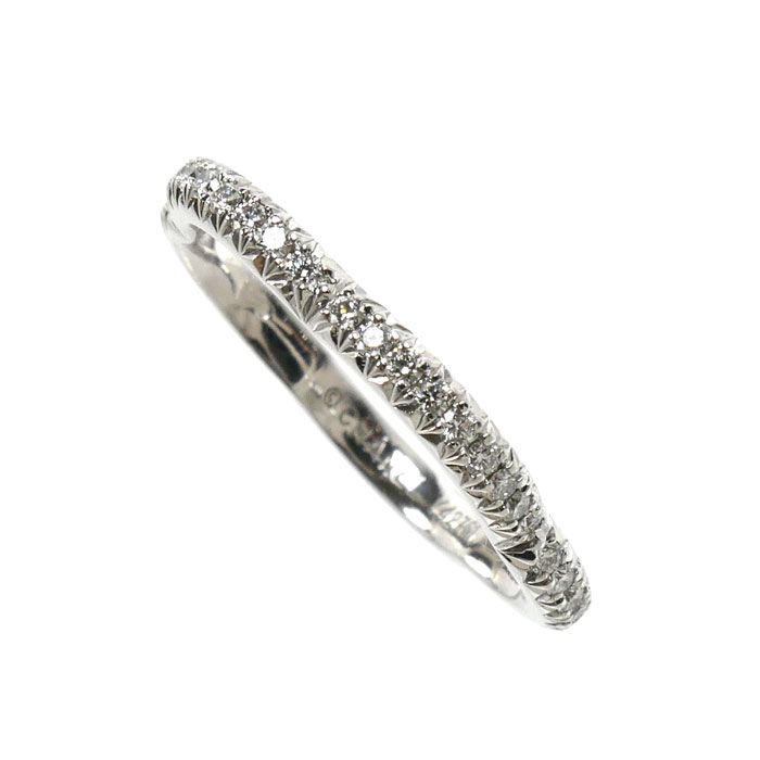 Chanel 18K White Gold Camellia Full Eternity Ring Diamond — view 2