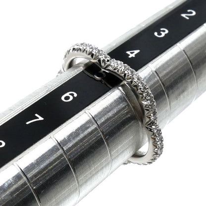Chanel 18K White Gold Camellia Full Eternity Ring Diamond — view 6
