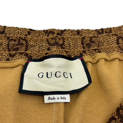 Gucci GG Technical Jersey Jogging Pants Brown Polyester Cotton XXL — view 4