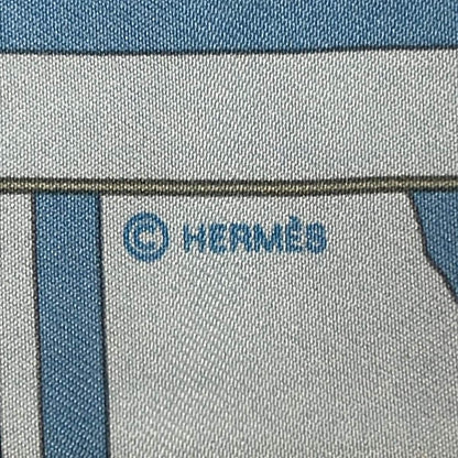 Hermes Scarf Twilly Light Blue Gray Ribbon Brides de Gala — view 2