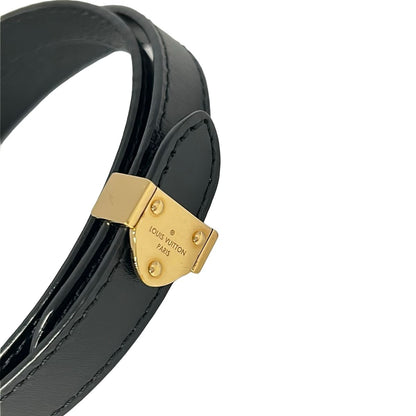 Louis Vuitton Bracelet Box It Leather Black Gold — view 2