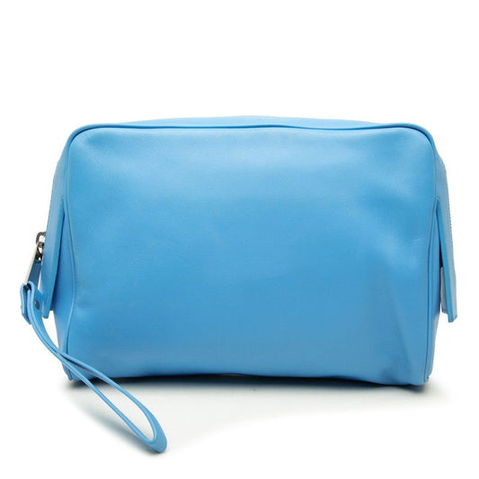 Bottega Veneta Clutch Blue Leather