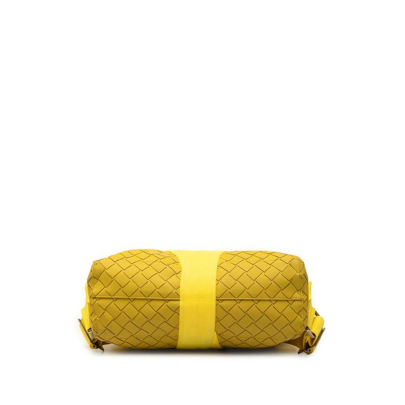 Bottega Veneta Intrecciato New Rubber Backpack Yellow Leather — view 3
