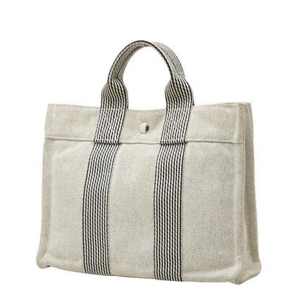 Hermes New Fourre Tout PM Tote Bag Gray Canvas — view 2