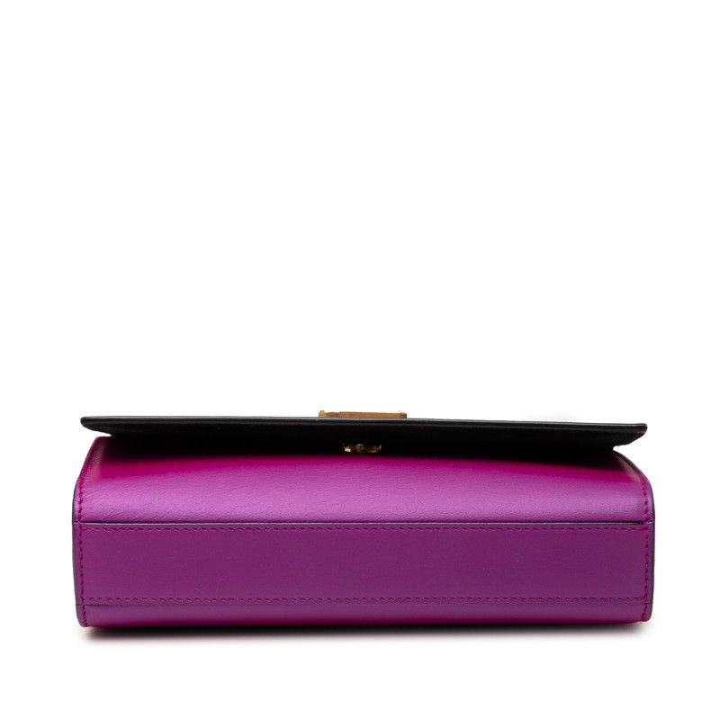 Saint Laurent Kate Crossbody Chain Shoulder Bag Purple Leather — view 3