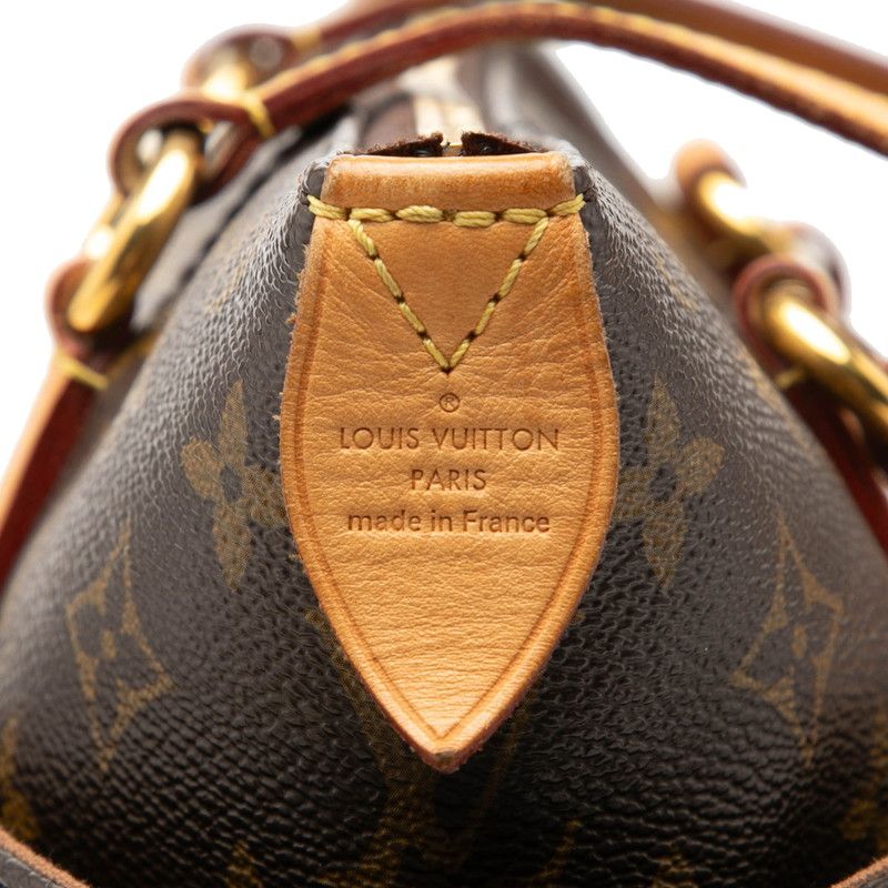 Louis Vuitton Monogram Totally PM Tote Shoulder Bag Brown Leather — view 5