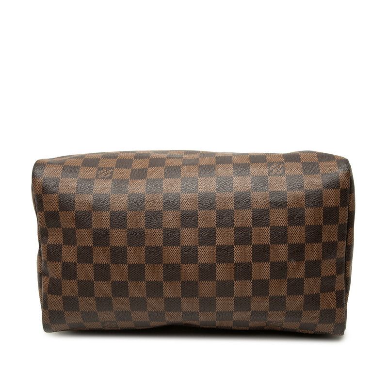 Louis Vuitton Damier Speedy 30 Mini Boston Bag Brown Leather — view 3