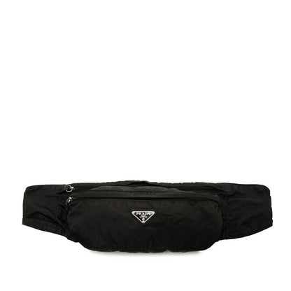 Prada Tessuto Waist Belt Bag Black Nylon