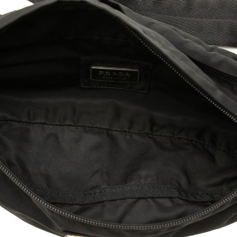 Prada Tessuto Waist Belt Bag Black Nylon — view 4