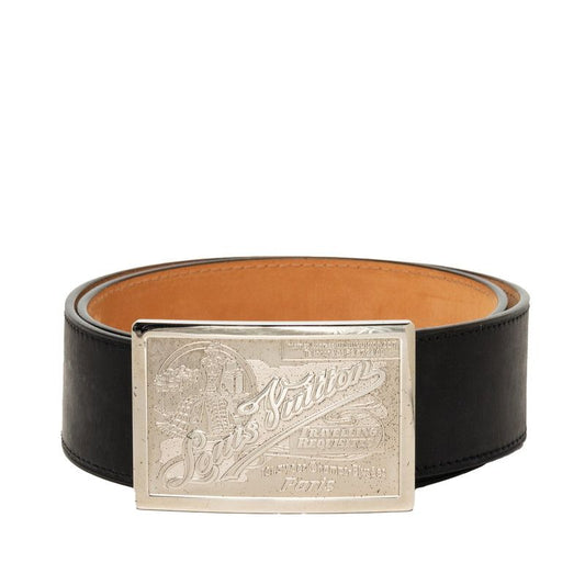Louis Vuitton Ceinture Jeans 85/34 Black Leather