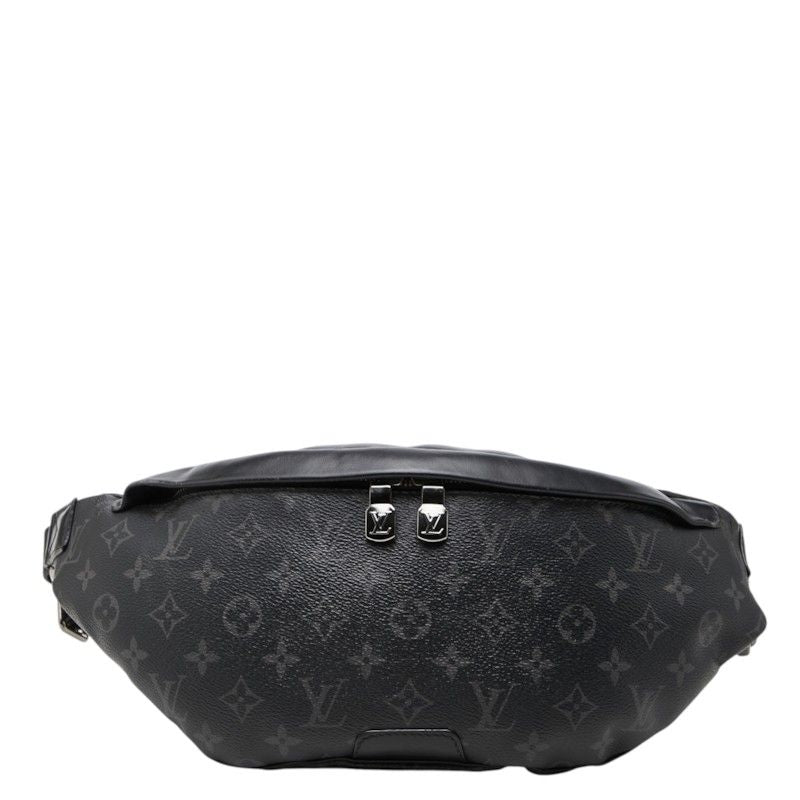 Louis Vuitton Monogram Eclipse Discovery Bum Bag PM Black Leather