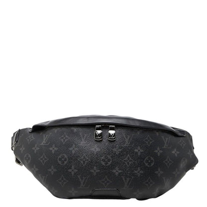 Louis Vuitton Monogram Eclipse Discovery Bum Bag PM Black Leather